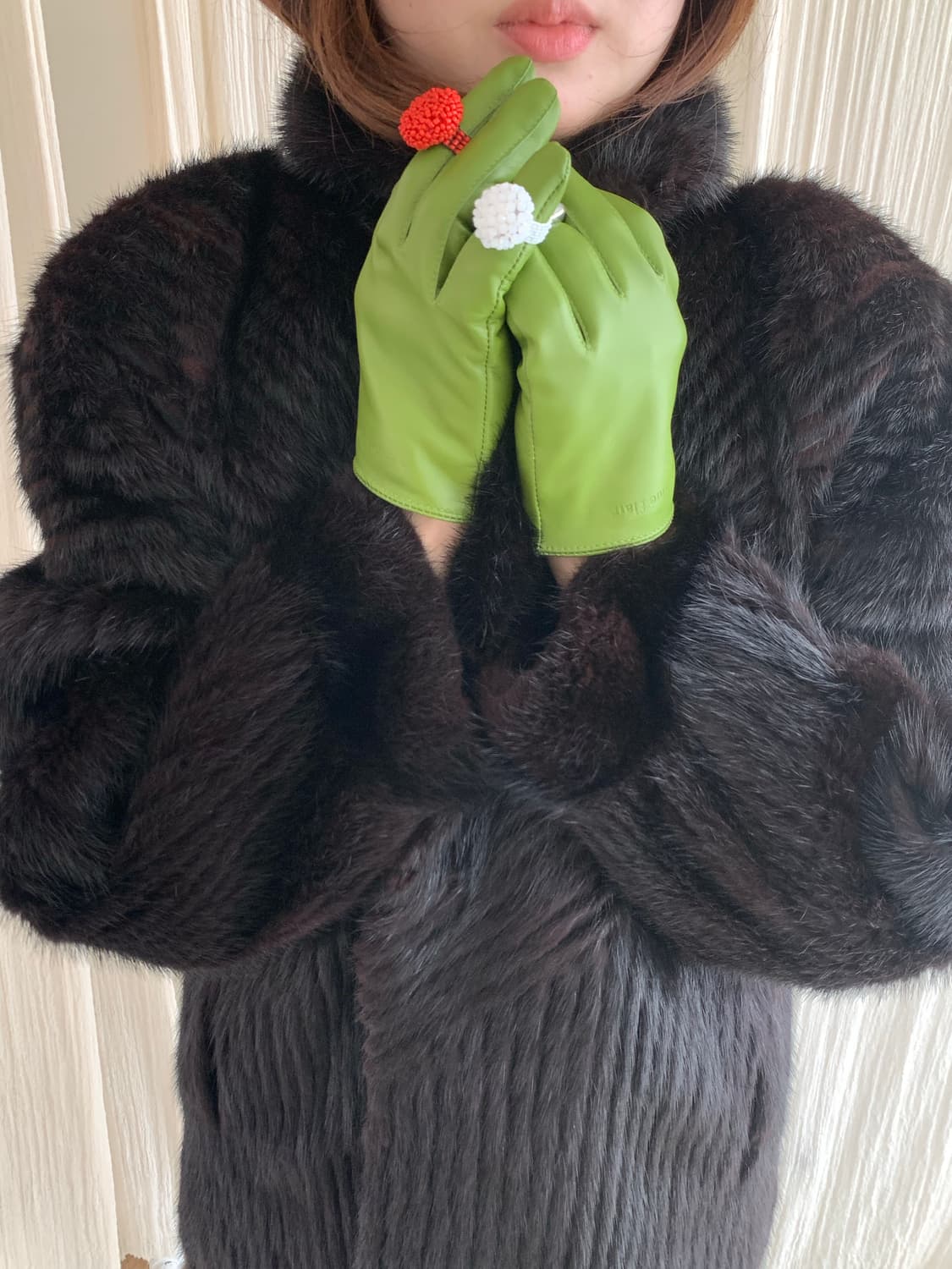 Chevron mink coat 상품이미지4