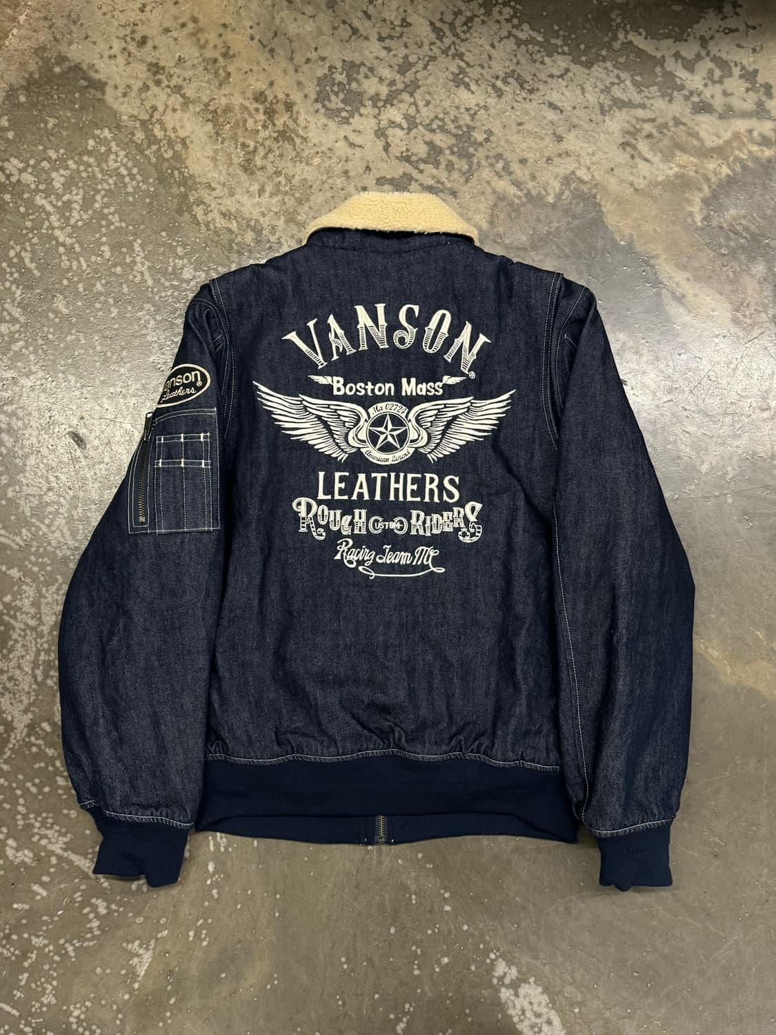 밴슨 데님 무스탕 XL 상품이미지2