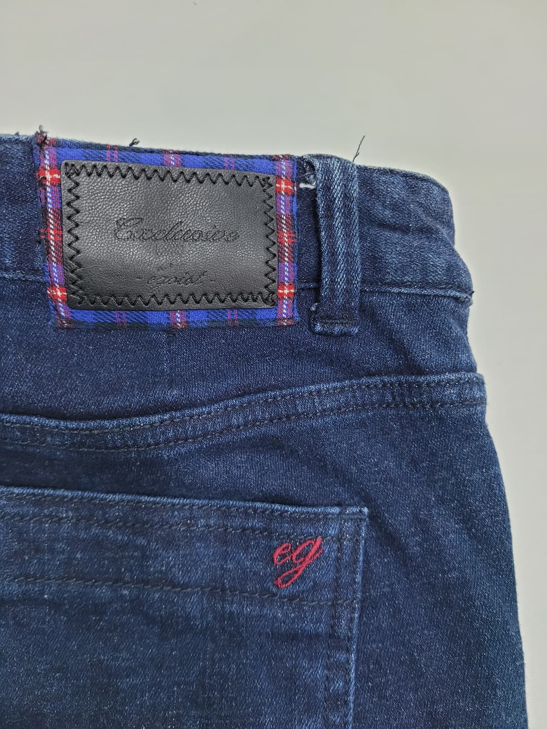 EGOIST 에고이스트 절개라인 부츠컷 청바지/ 여 55 투톤 중청 
 상품이미지6