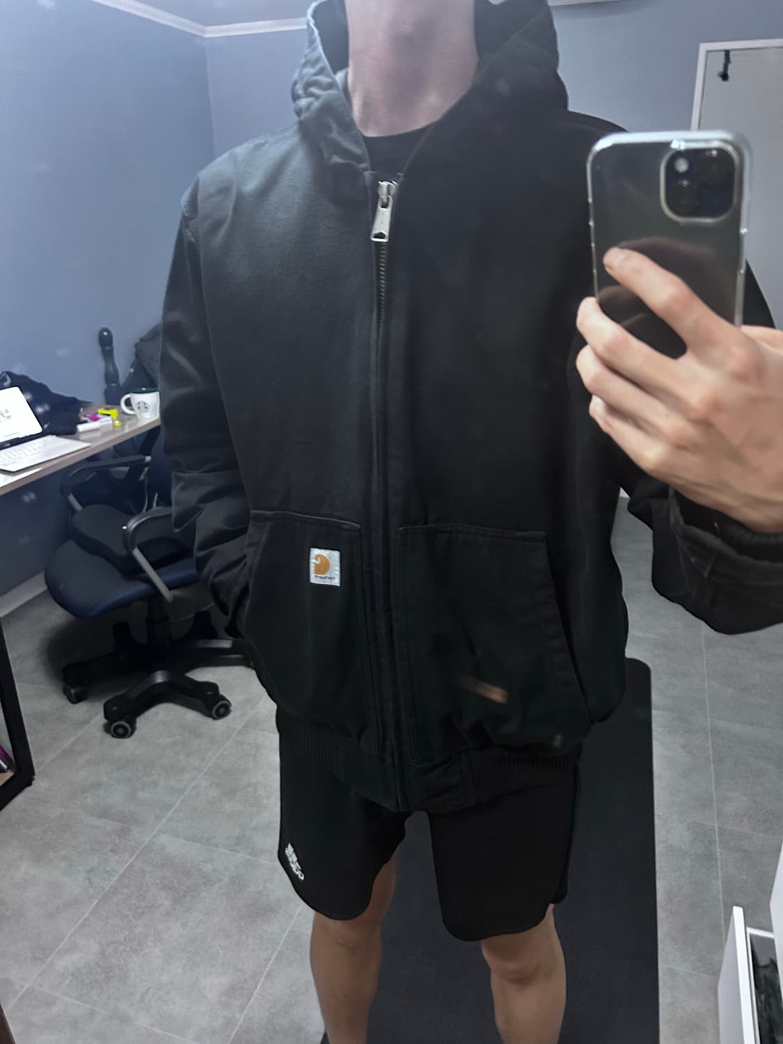 칼하트 퀼팅 후드자켓 디트로이드 상품이미지1