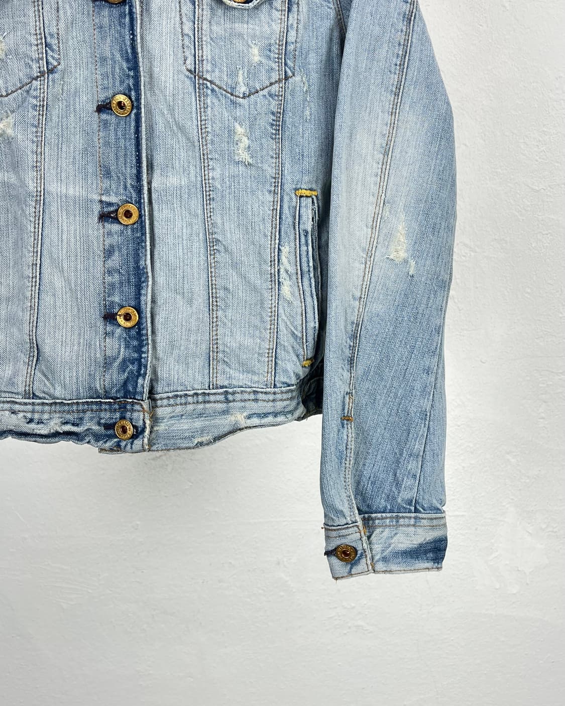 폴로 진스 먼스 연청 트러커 데님 자켓 상품이미지5