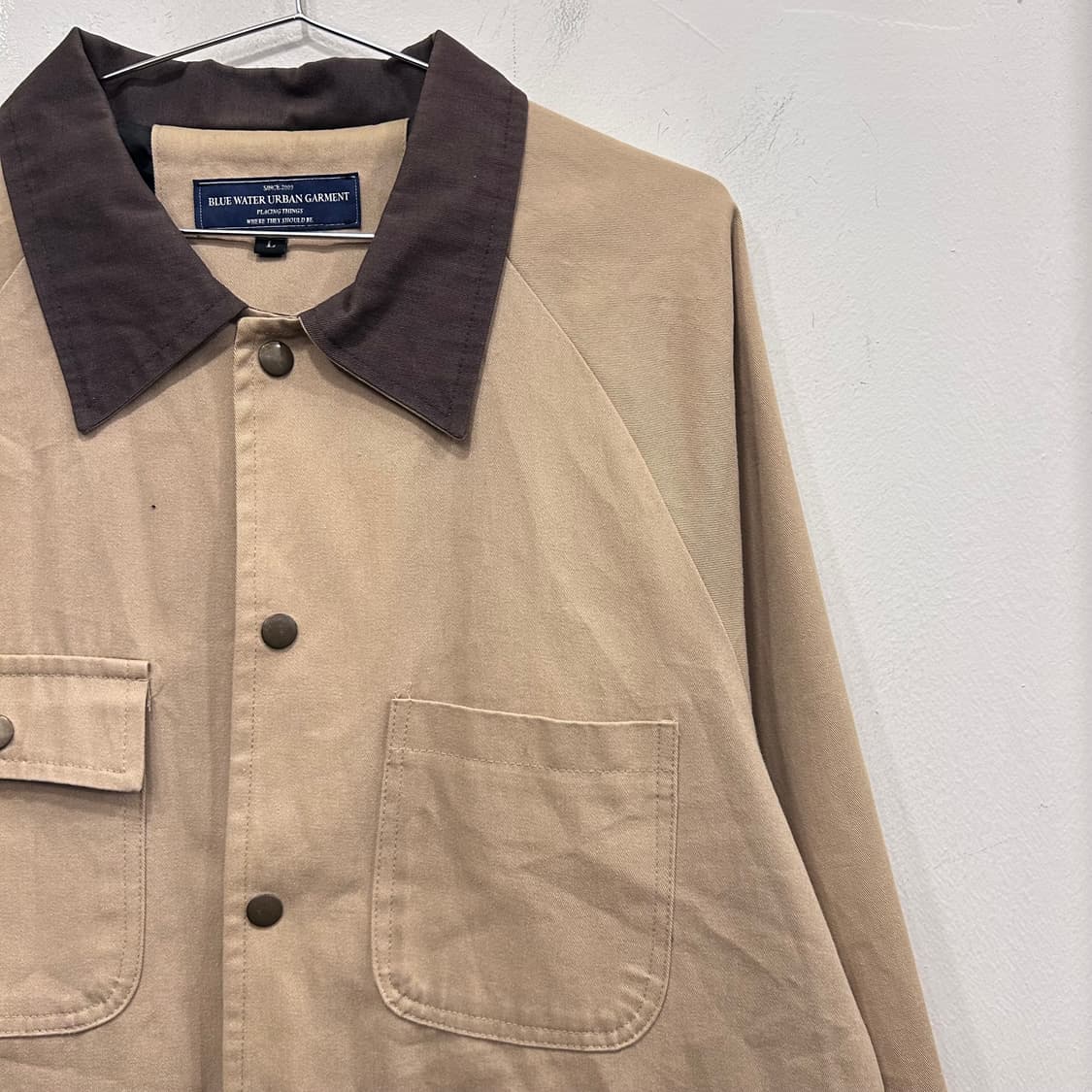 블루 워터 어반가먼츠 배색 카라 프렌치 워크자켓 상품이미지1