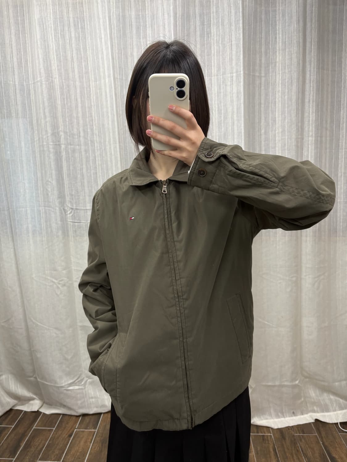 타미힐피거 스윙톱 블루종 자켓 M 상품이미지4