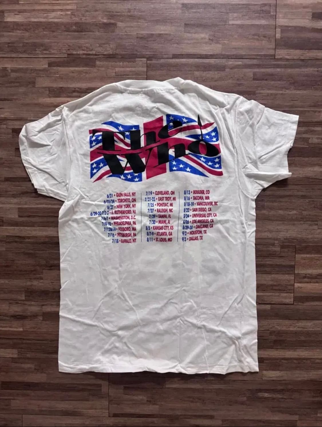 빈티지밴드티 80s the who 상품이미지2