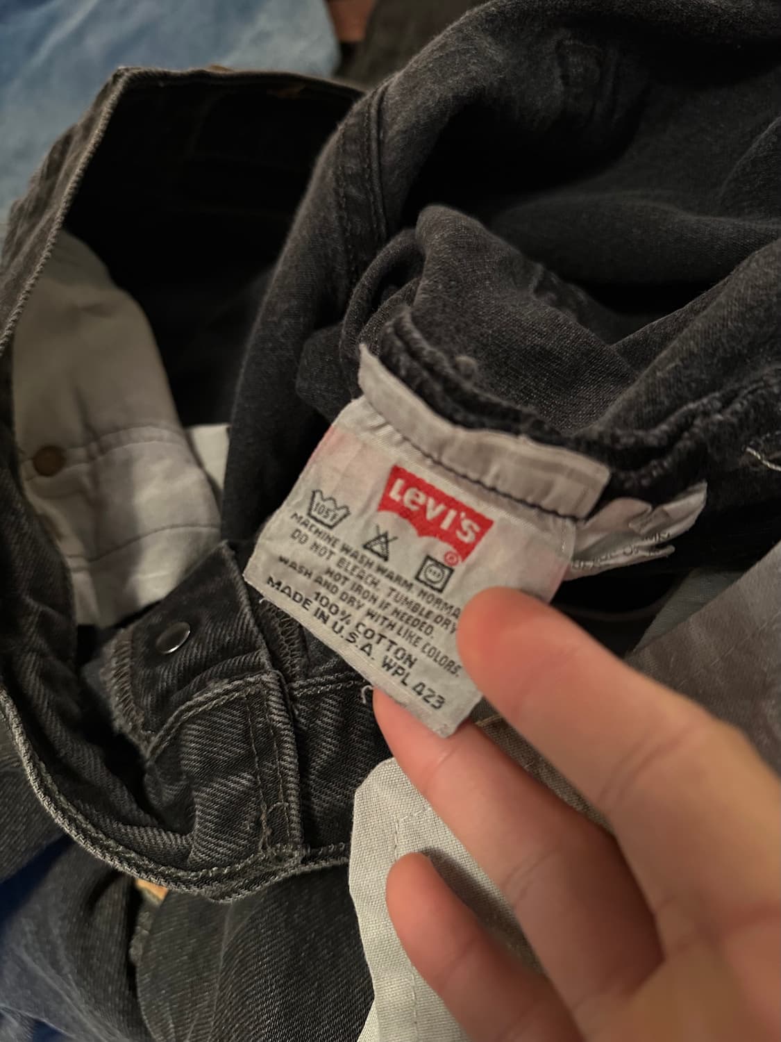 90s USA 빈티지 리바이스 501 0660 블랙진 흑청 데님 팬츠 상품이미지8