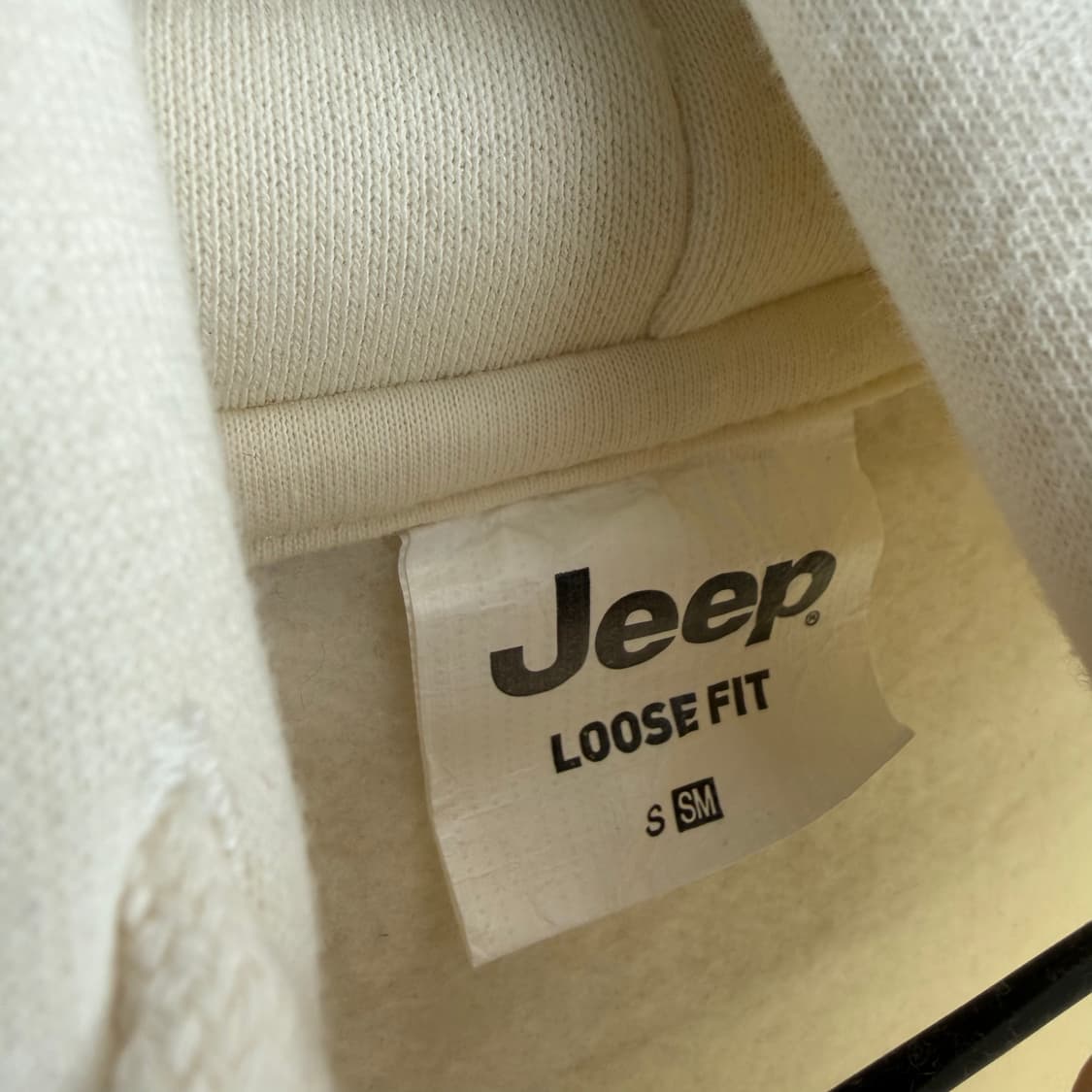 M) 지프 우먼스 폴라베어 자수 기모 루즈핏 후드티 상품이미지3