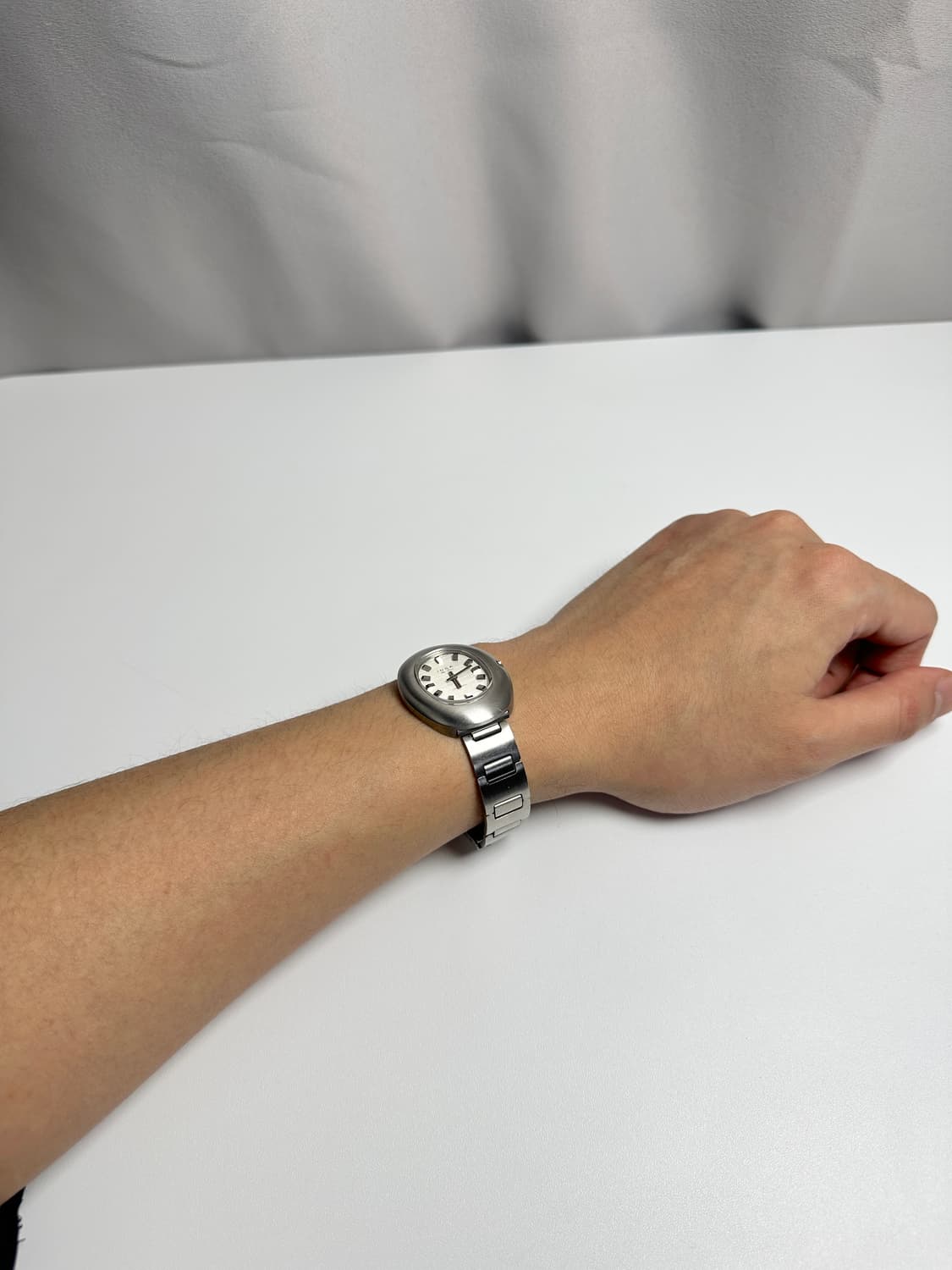 인사 드 뤽스 빈티지 오벌 스틸 손목시계 상품이미지9