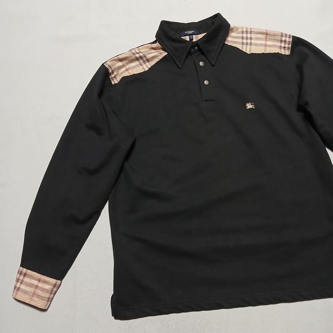 Burberry 버버리 빈티지 카라 스웨이드 포인트 체크 상품이미지4