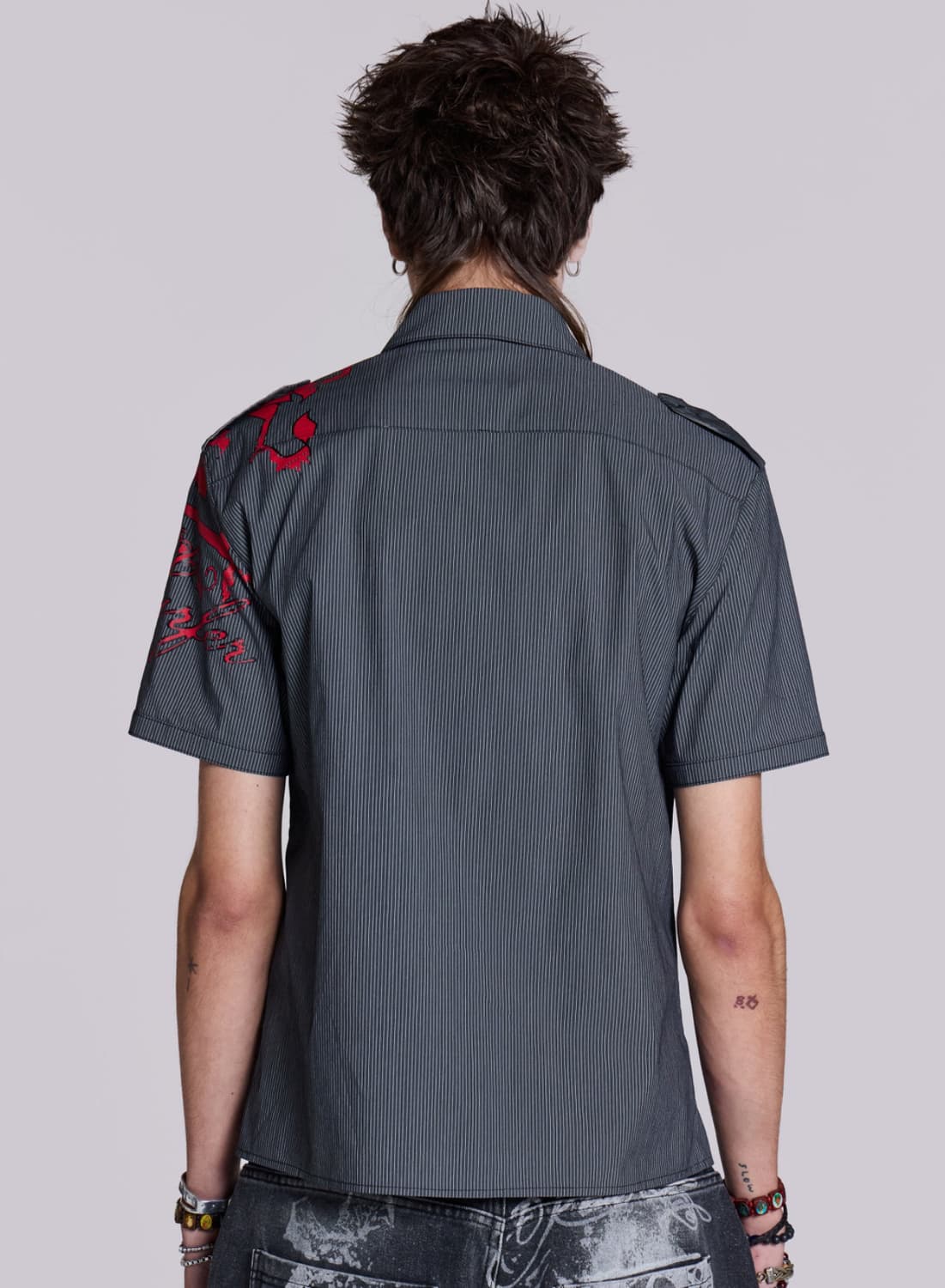 Jaded Man 제이디드런던 스크립트 핀스트라이프 셔츠 상품이미지4