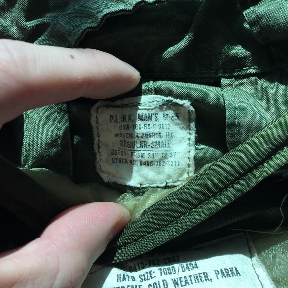 60s 1st M-65 fishtail 1세대 피쉬테일파카 개파카 상품이미지9