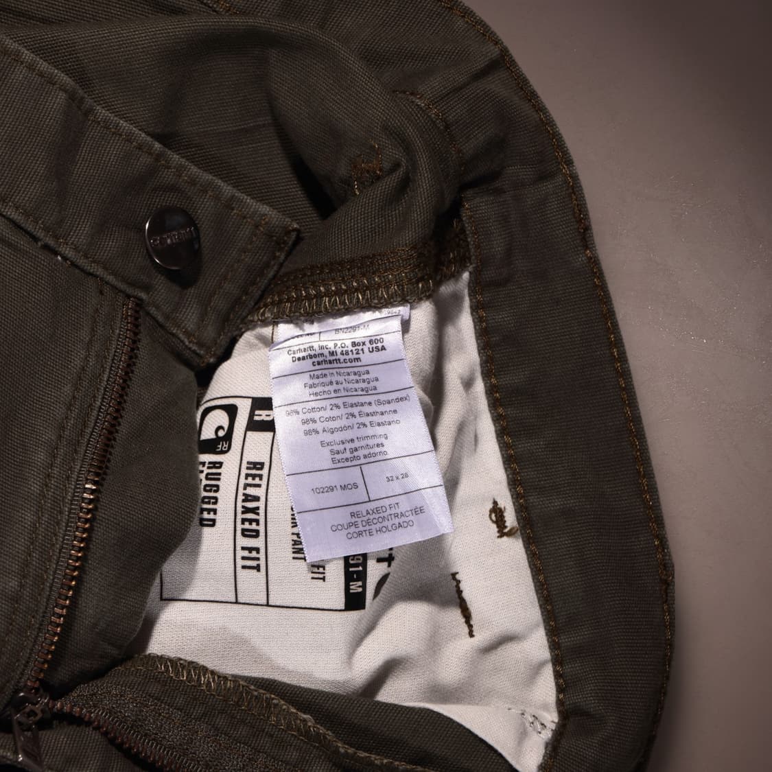 칼하트 카펜터 워크팬츠 상품이미지4