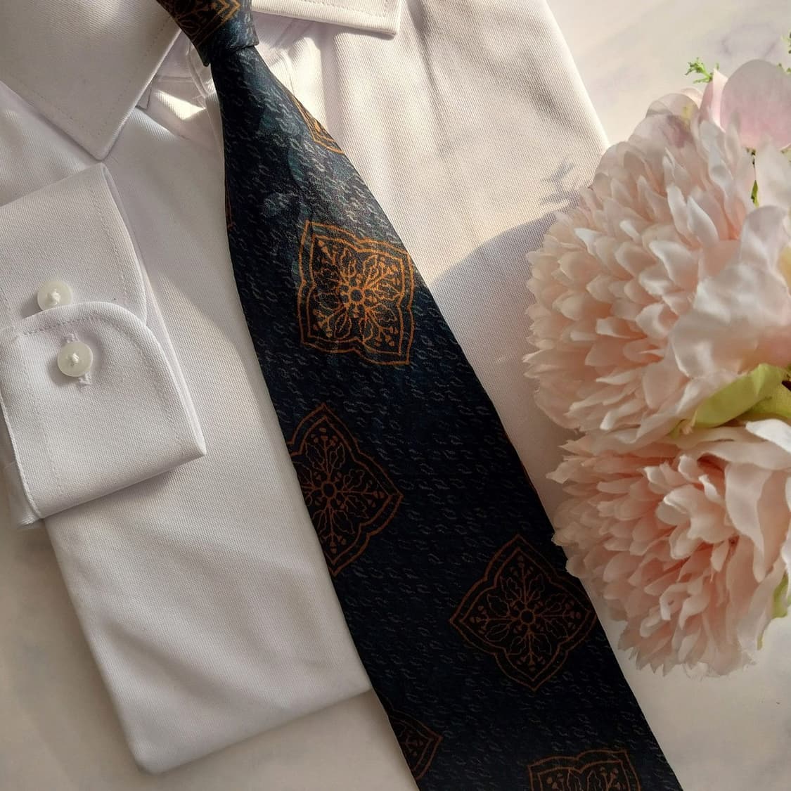 리버티 오브런던 실크 다크그린 넥타이 10.2cm A+~A등급 K1316 상품이미지8