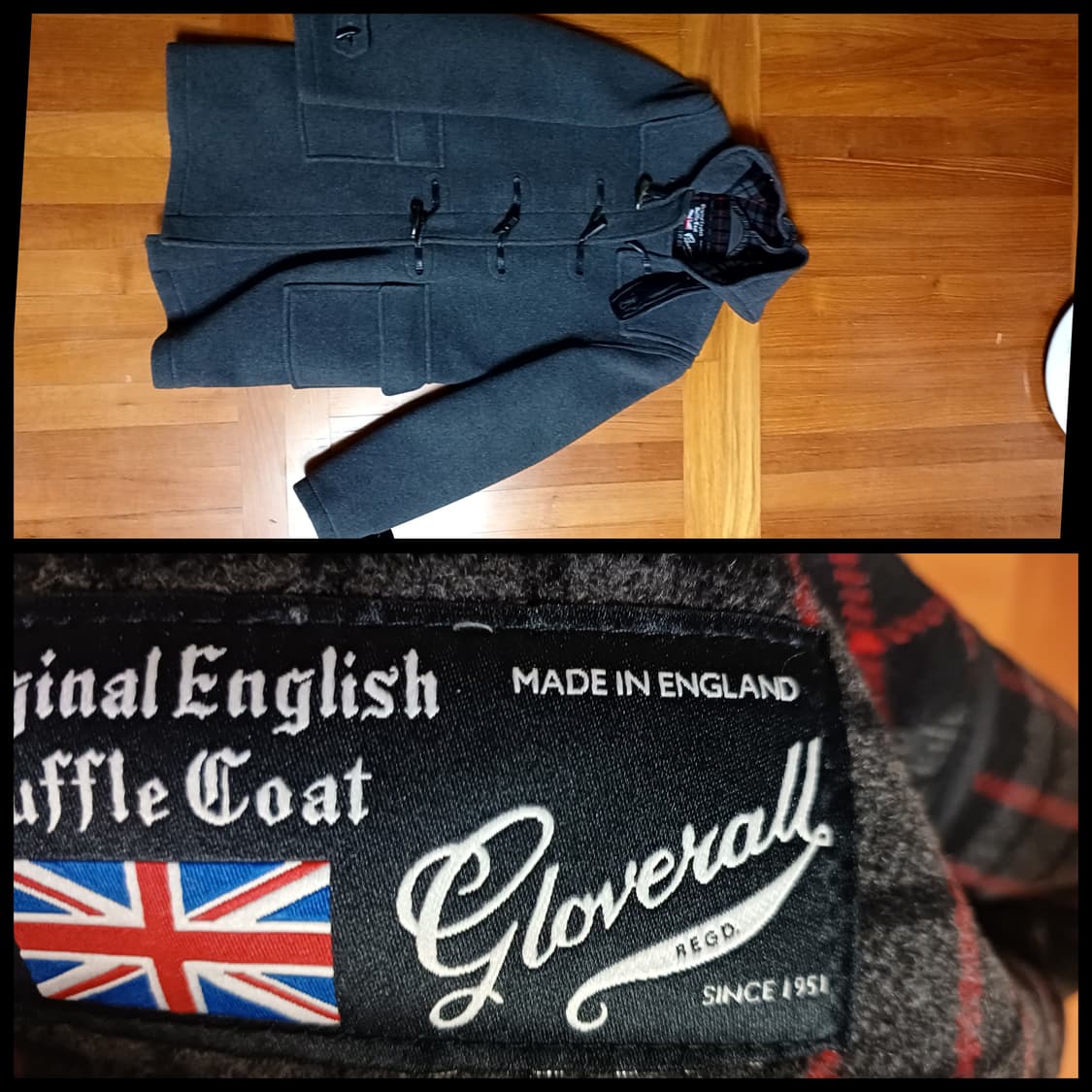 글로버올 gloverall 회색 더플 코트 상품이미지1