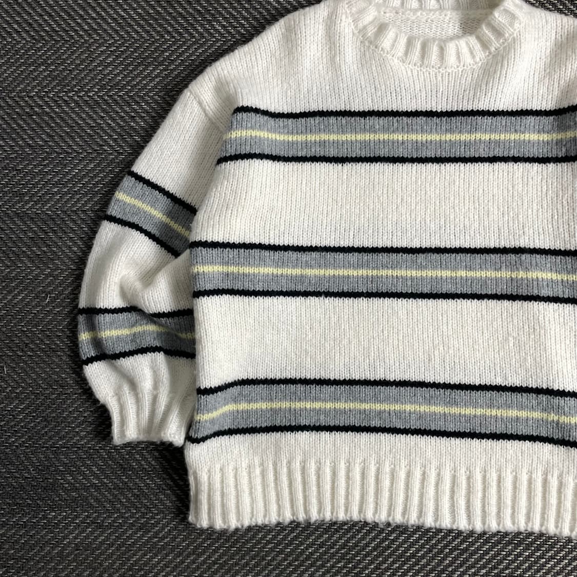 빈티지 단가라 디테일 박시핏 스웨터o 3391 상품이미지4