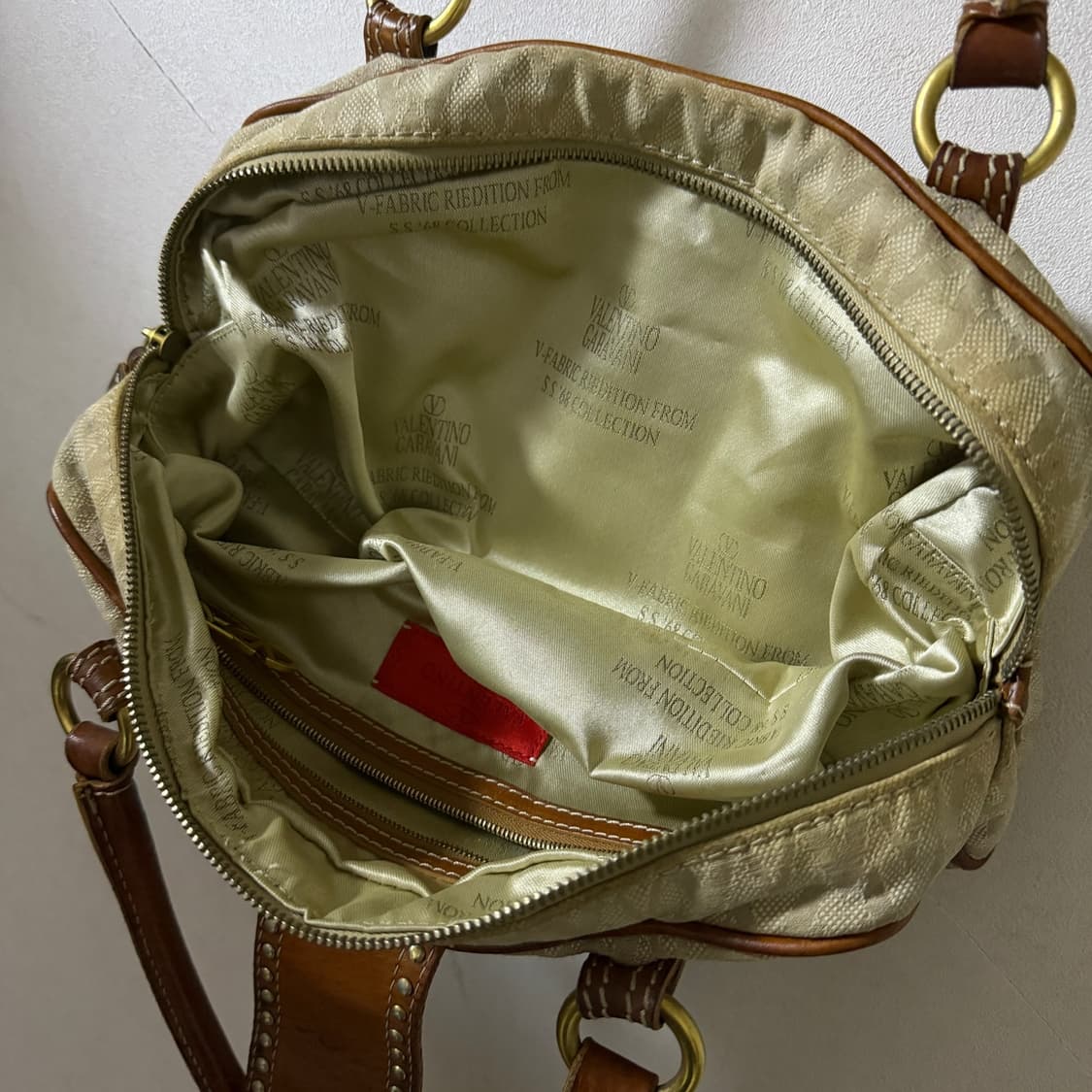 빈티지 발렌티노 V 로고 디테일 미니 토트백 상품이미지7