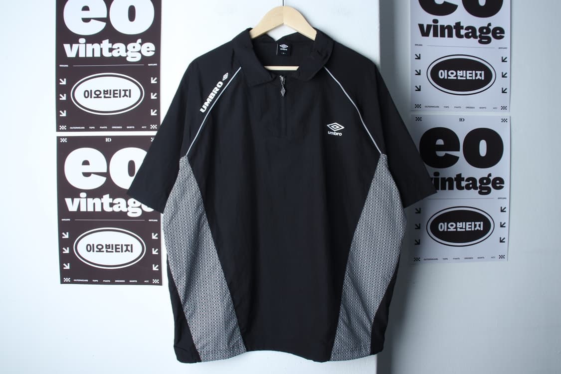 (XL-2XL) 엄브로 집업 바람막이 점퍼자켓 반소매 웜업-H32836 상품이미지2