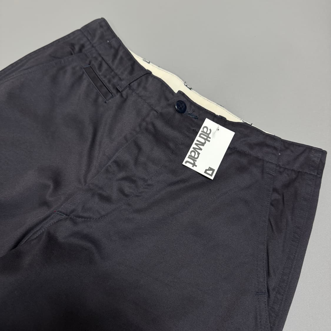 BAL 블랙컬러 5P 버튼 플라이 와이드 루즈 치노 팬츠 상품이미지3