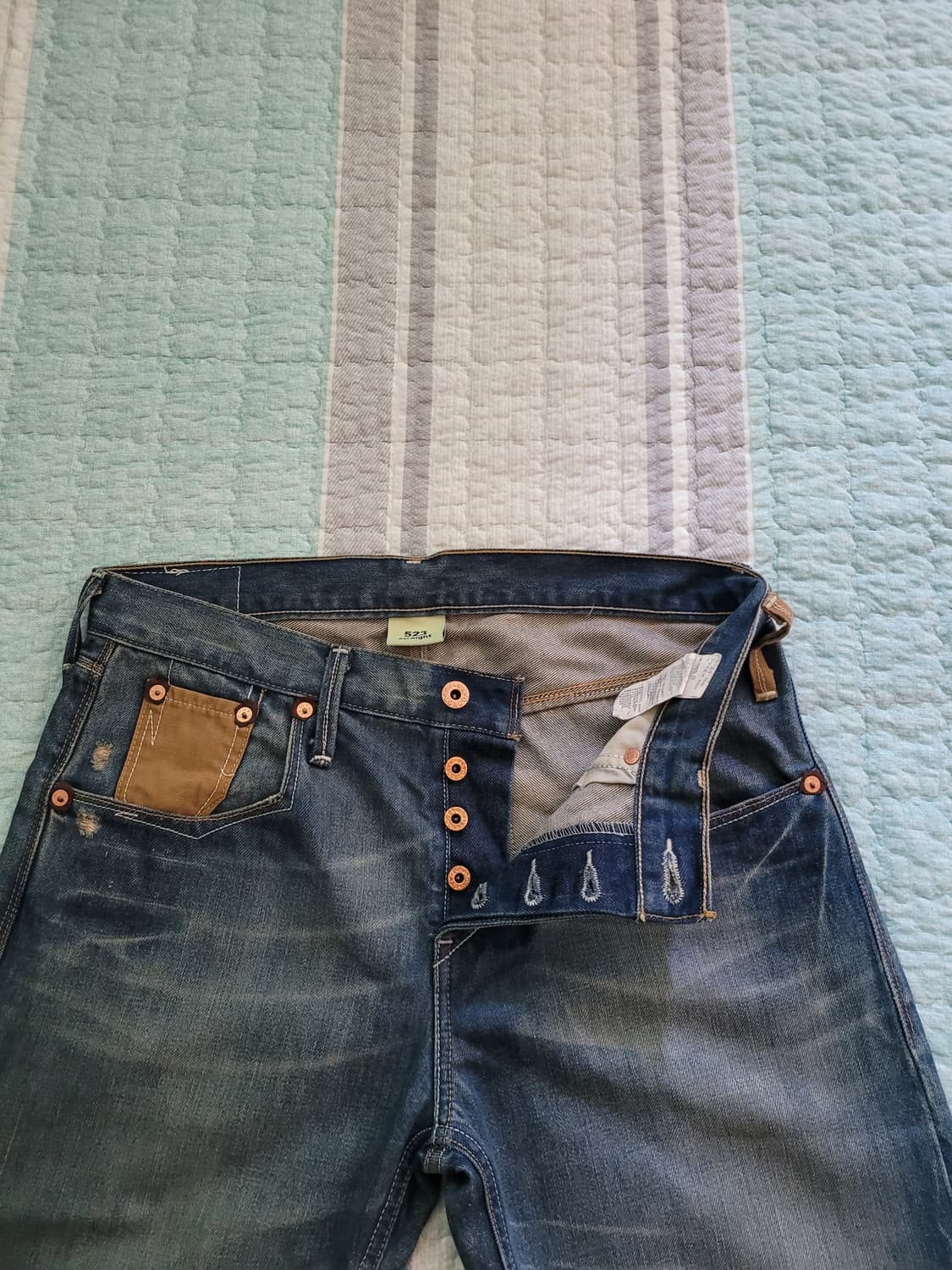 리바이스 XF 523 바이커 빈티지디테일 스트레이트 워싱진 30사이즈 상품이미지2