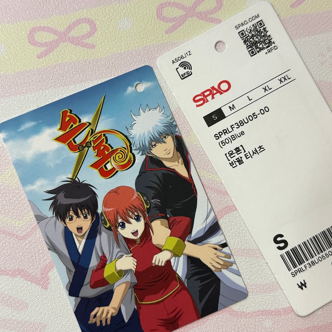 (택 별도보관) 은혼 스파오 긴토키 티셔츠 s사이즈 (단순개봉) 상품이미지5