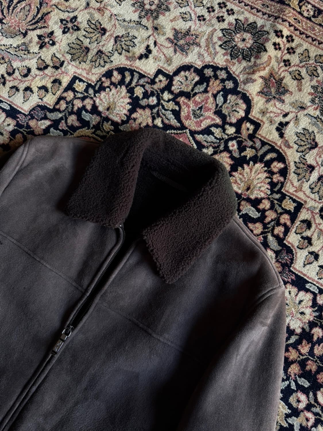 로로피아나 시어링 레더 자켓 100 상품이미지3