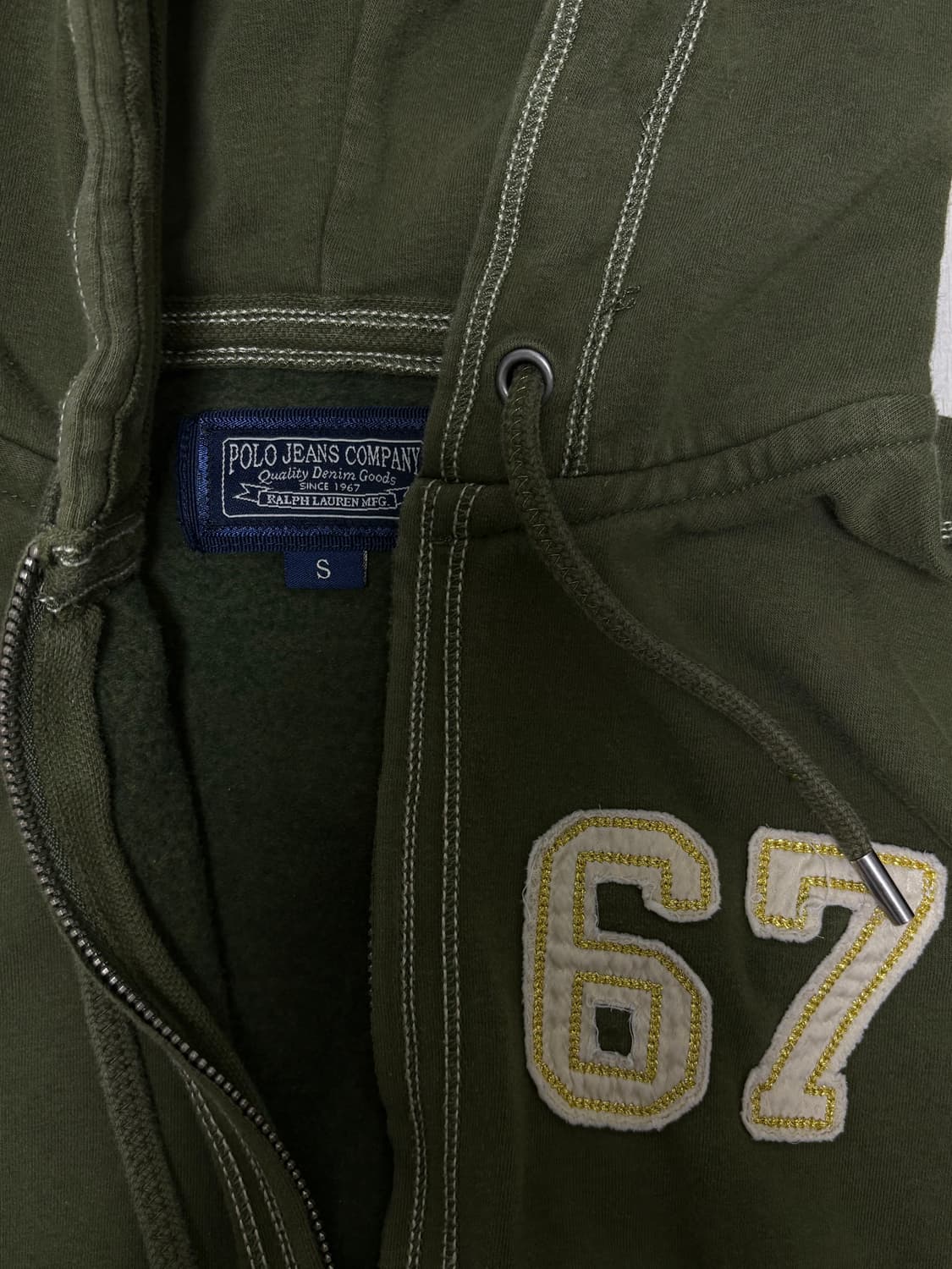 폴로 진스 컴퍼니 스티치 후드집업 상품이미지2