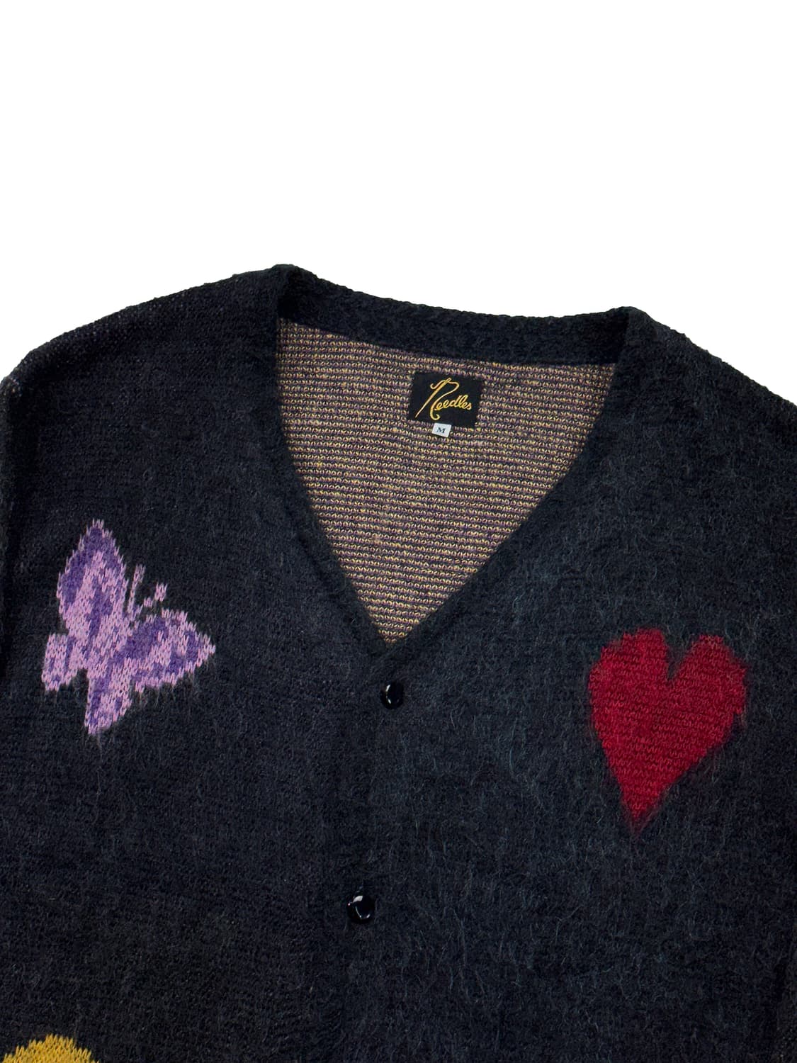 니들스 x 스튜디오스 모헤어 빠삐용 가디건 블랙 상품이미지2