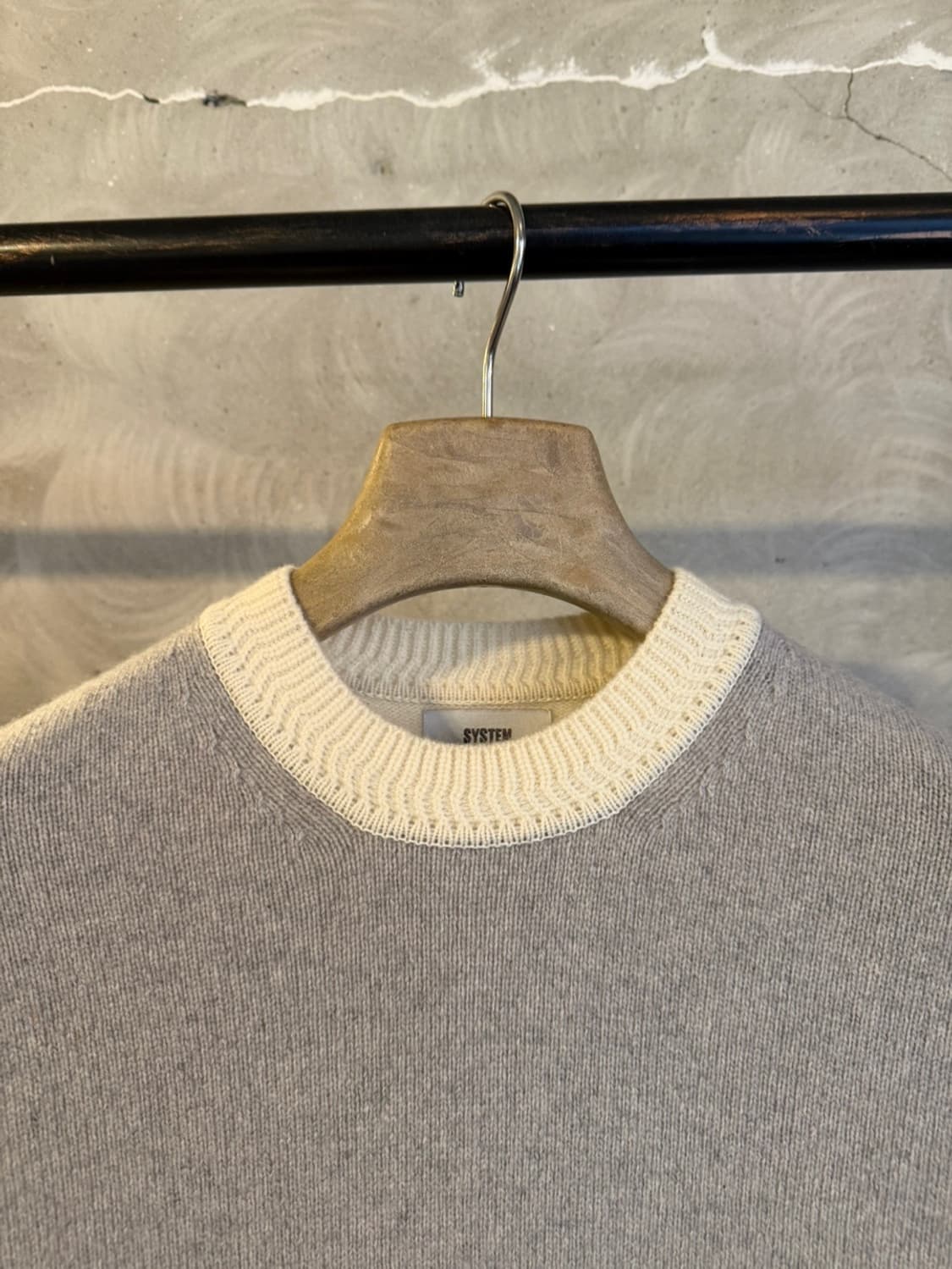 시스템 캐시미어 니트 남성100 상품이미지2