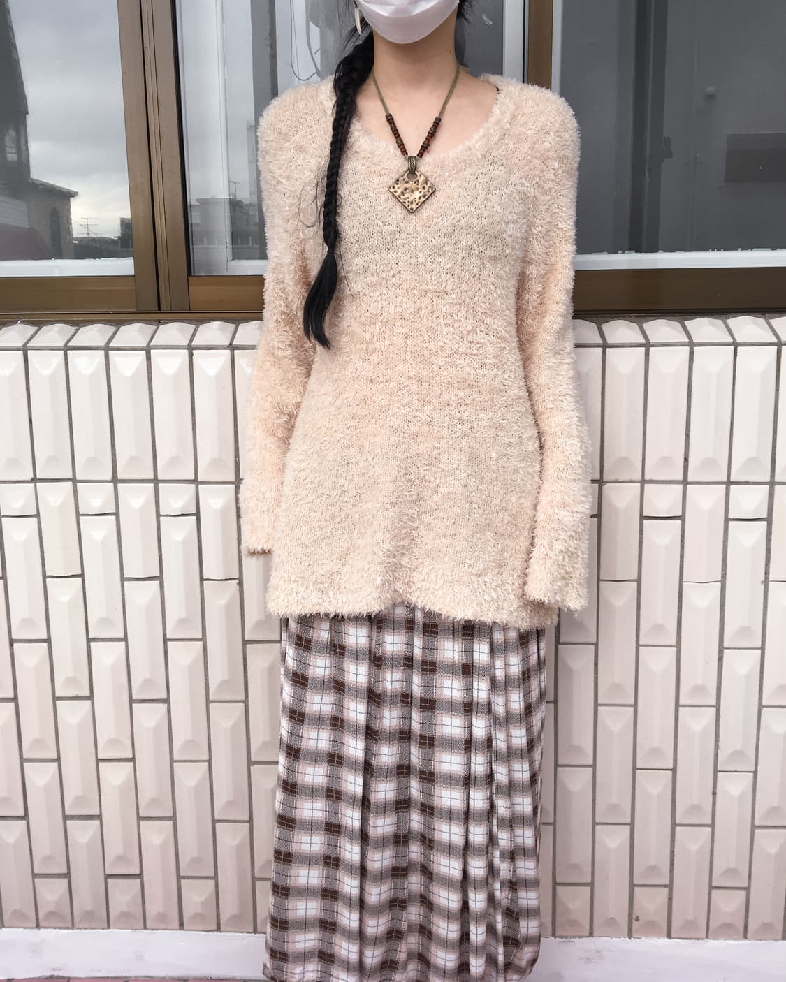 Check pattern skirt 상품이미지5