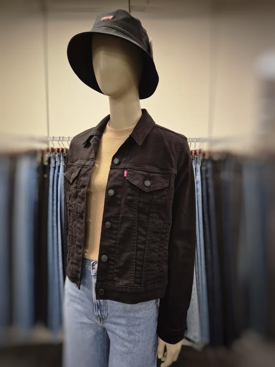 리바이스 여성 트러커 데님 자켓 카키  상품이미지1