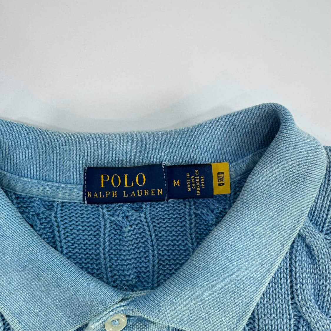 Polo 폴로 네이비 포니 블루 케이블 니트 카라 원피스 상품이미지5