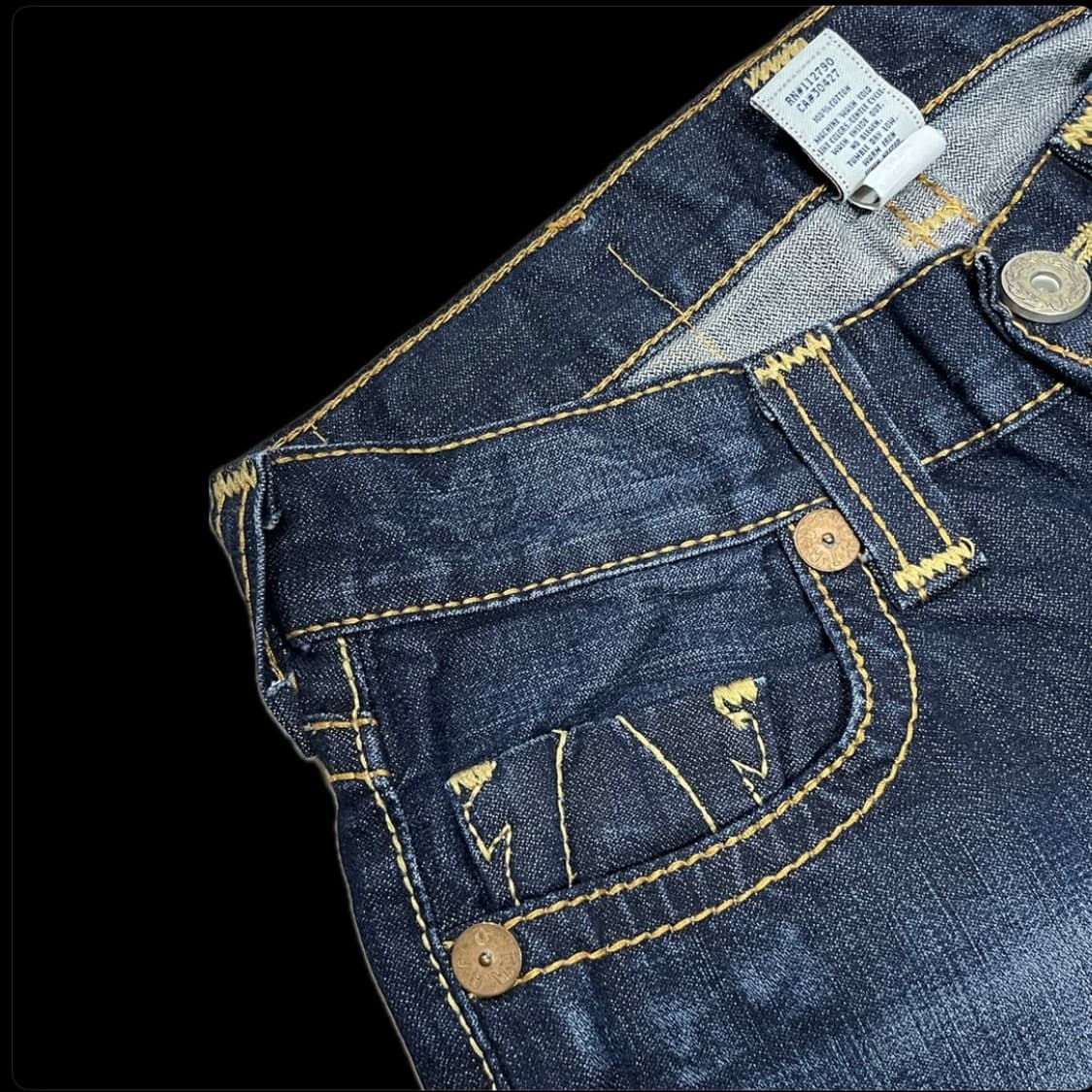 트루릴리전 usa 스트레이트핏 레더패치 상품이미지7