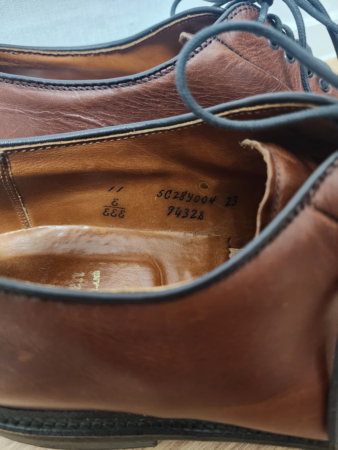 Alden 9432S 11 e/eee 플레인토 크롬악셀  상품이미지5