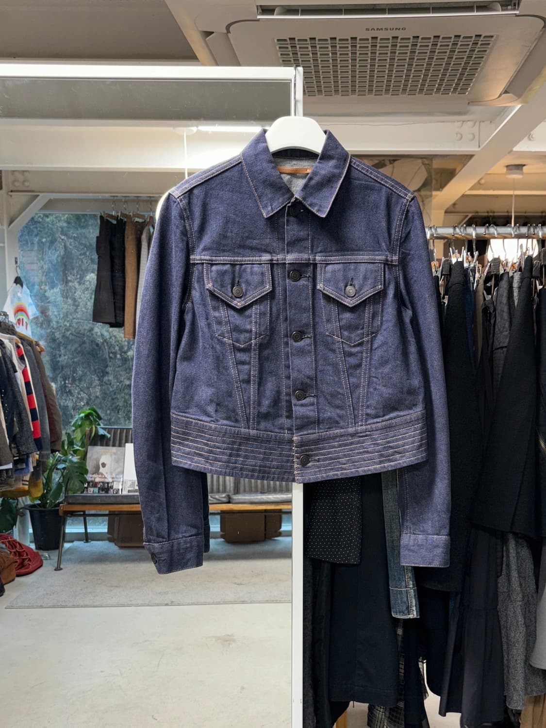 Scye 리지드 크롭 데님자켓 상품이미지1