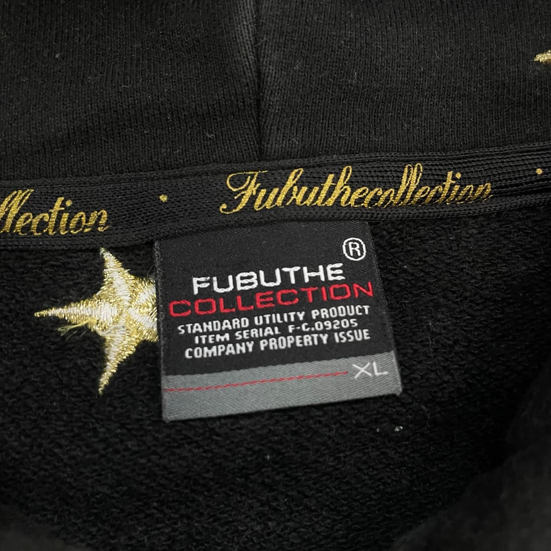 후부 Fubu 스타 로고 자수 후드집업 블랙 상품이미지3