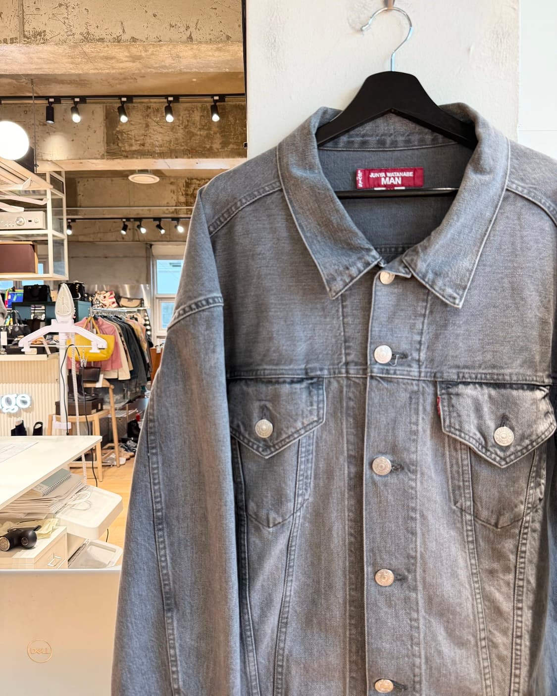 준야 와타나베 맨 x 리바이스 AD2024 그레이 데님 자켓  상품이미지3