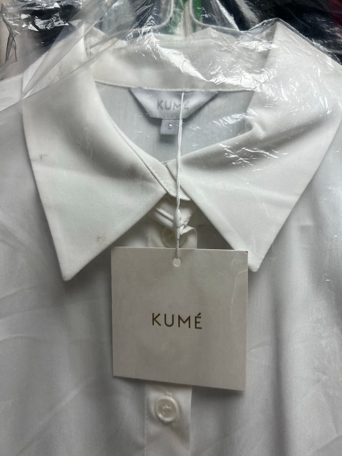 쿠메 알렉사 레이스 셔츠 드레스 새상품 S 상품이미지3