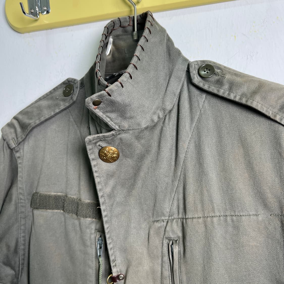 Ranposki 리워크 80s 프랑스군 F2 밀리터리 자켓 M 상품이미지6