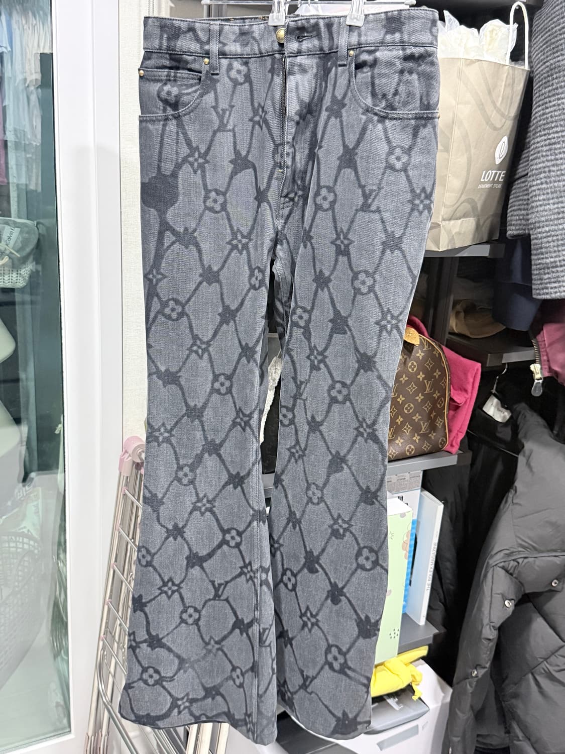 루이비통 모노그램 데님 플레어드 팬츠 33사이즈 상품이미지2