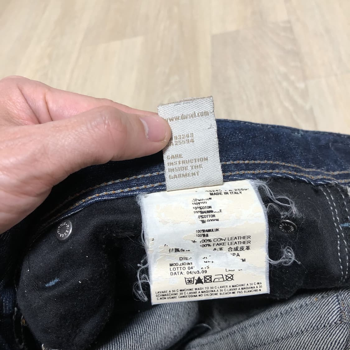 (29) 디젤 DIESEL 자티니 ZATINY 워시드 부츠컷 중청 데님 상품이미지7