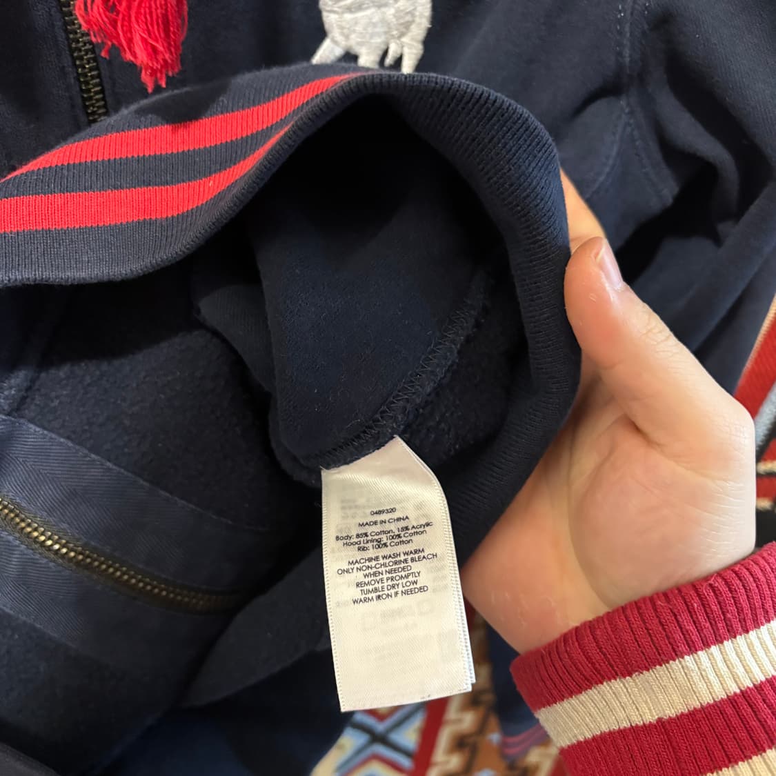 90‘s 폴로 빅포니 사이드라인 후드집업 상품이미지9
