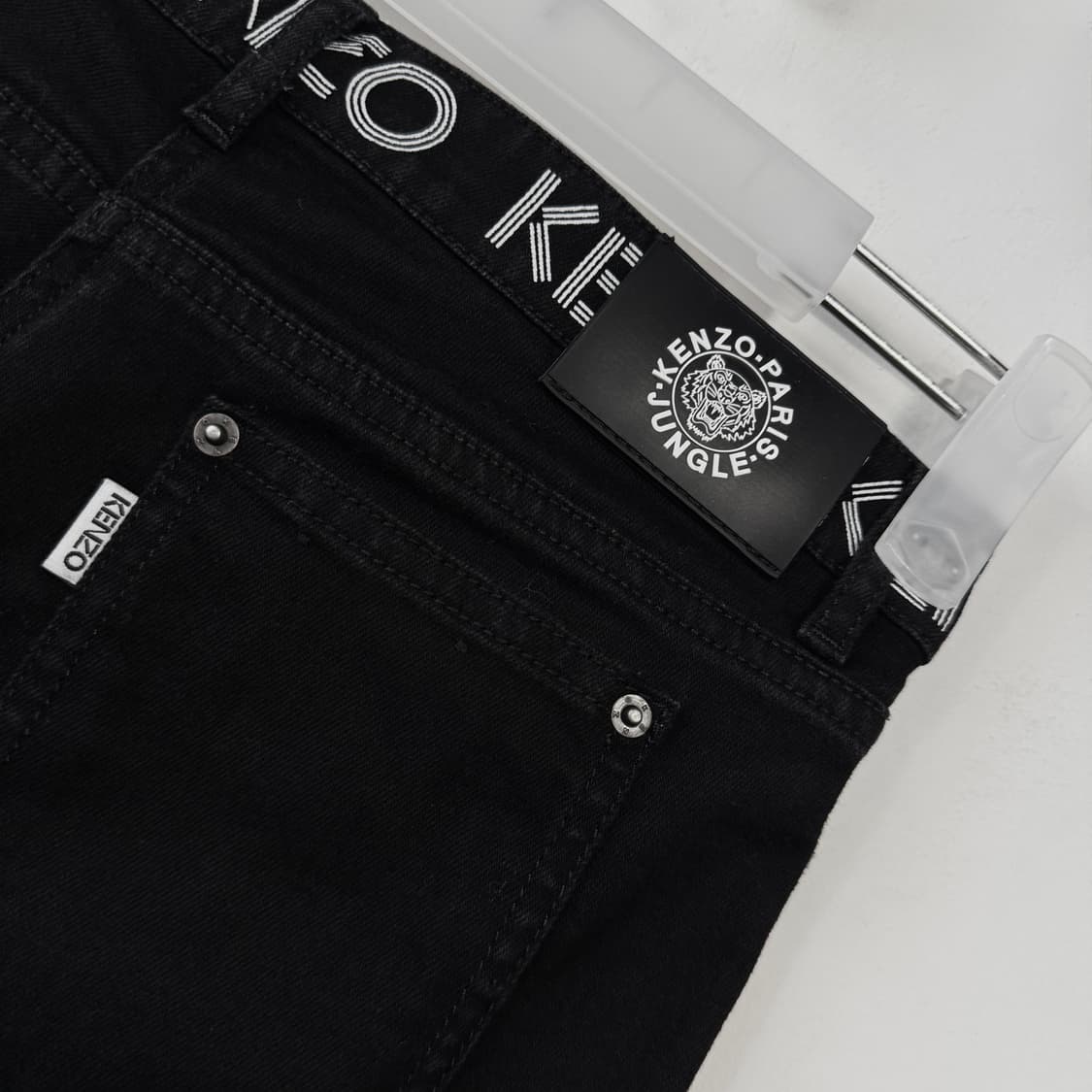 겐조 로고 스키니 블랙 데님 진 상품이미지7