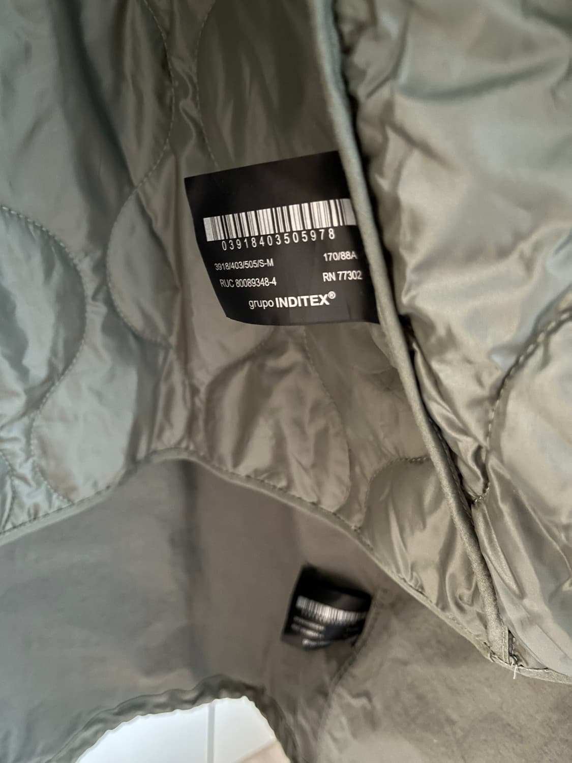 자라 피쉬테일파카 M 카키 상품이미지4