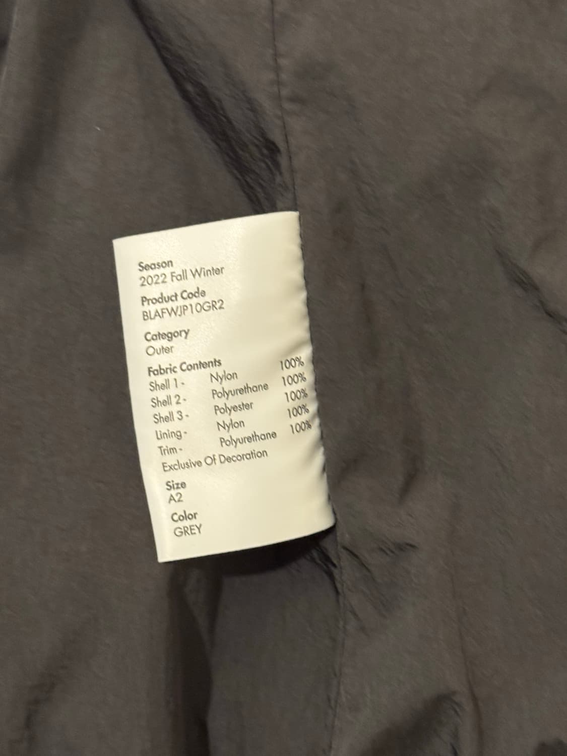 아더에러 멤 점퍼 초판 a2 그레이 상품이미지10