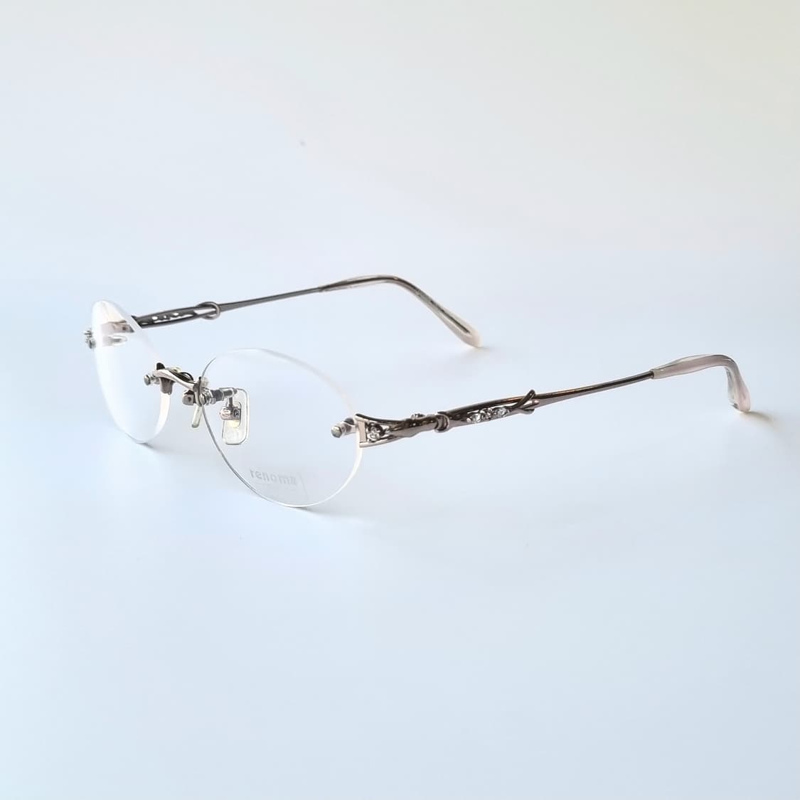 데드스탁 오벌쉐임 큐빅무테 포인트 안경테 275 상품이미지1