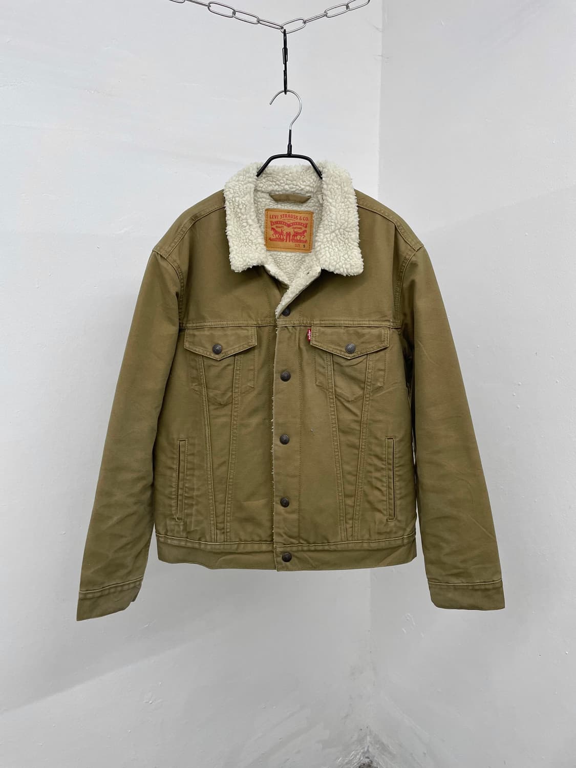 리바이스 카멜 양털 트러커 자켓  상품이미지3