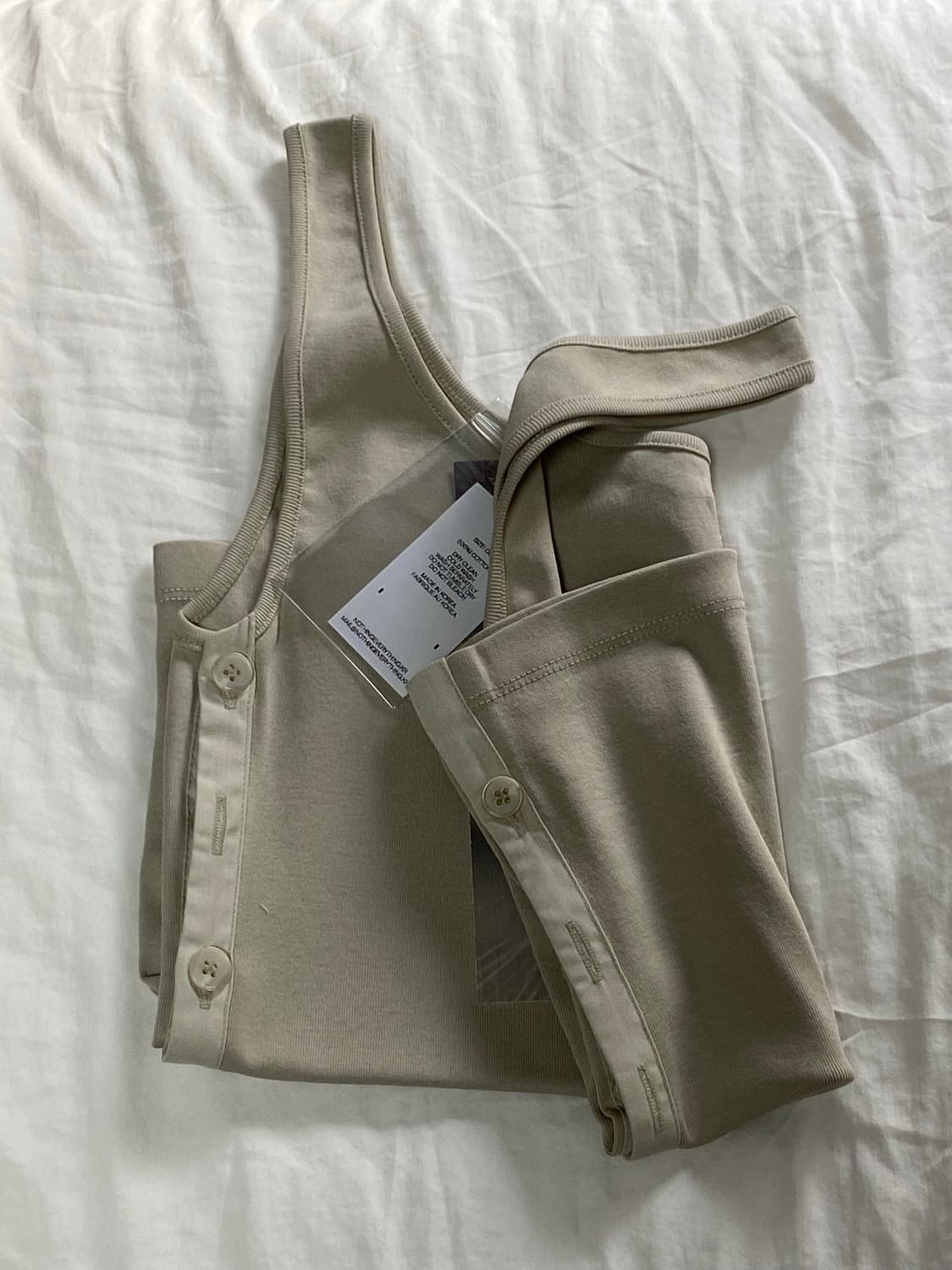 낫띵 에브리띵 사이드 버튼 슬리브 새제품 상품이미지1