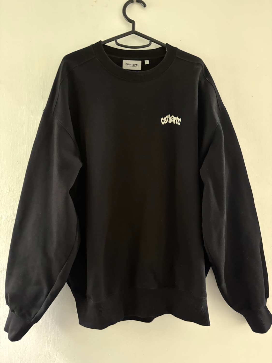 Carhartt WIP 하트 로고 블랙 맨투맨 L 상품이미지1