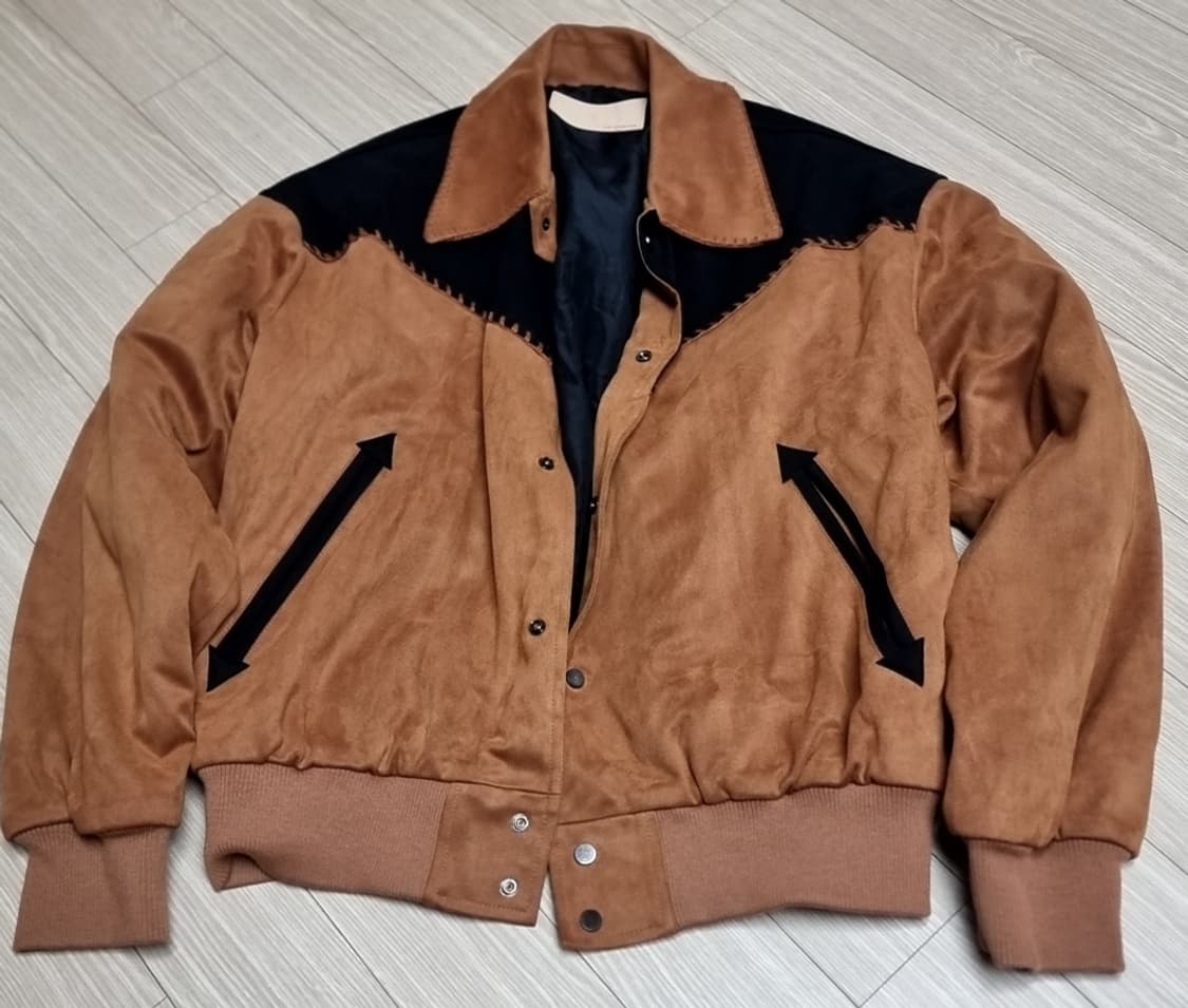 빈티지 신슐레이트스웨이드 웨스턴 스타일 자켓 브라운(105) 상품이미지1