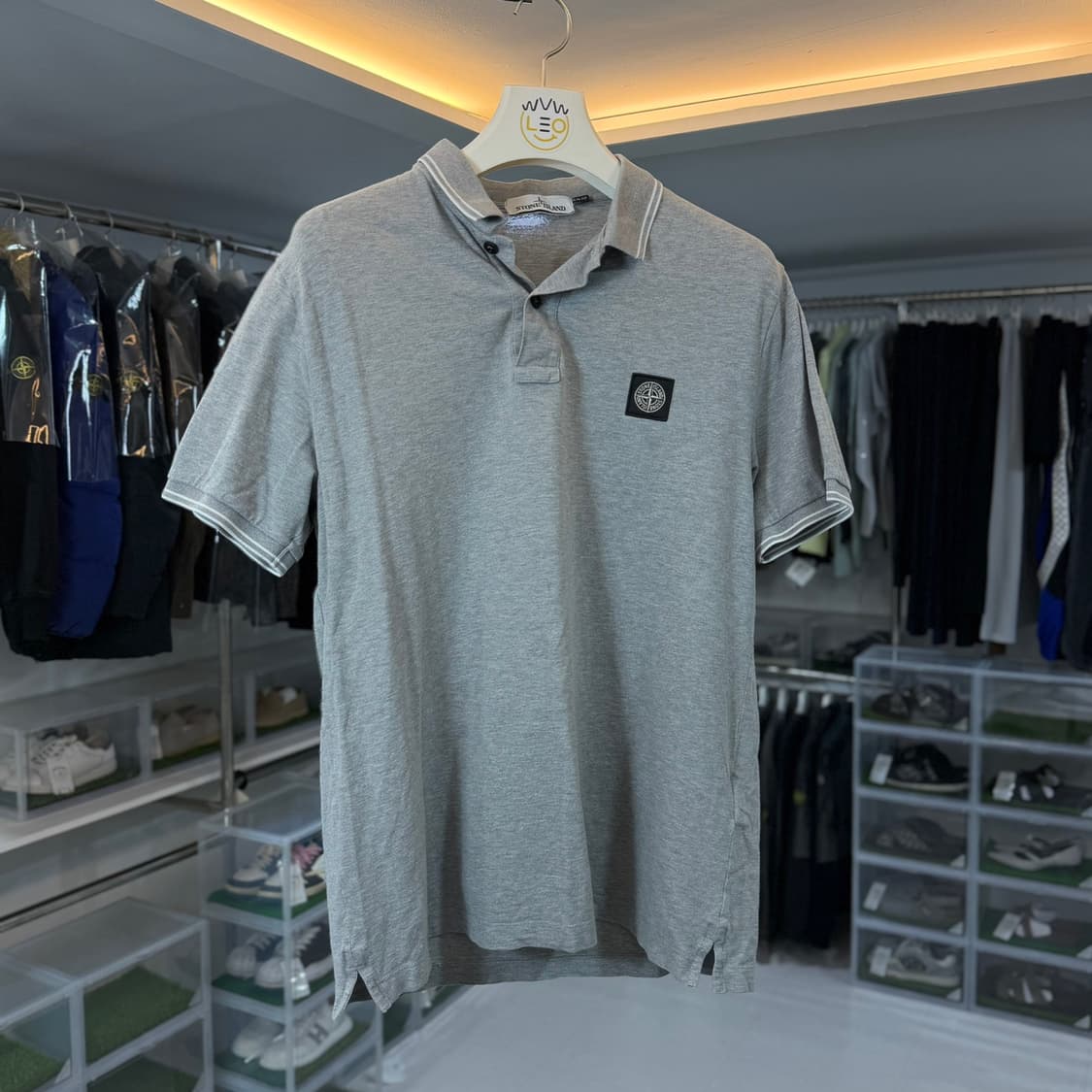 [리오브] 스톤아일랜드 로고 패치 카라티셔츠 상품이미지1