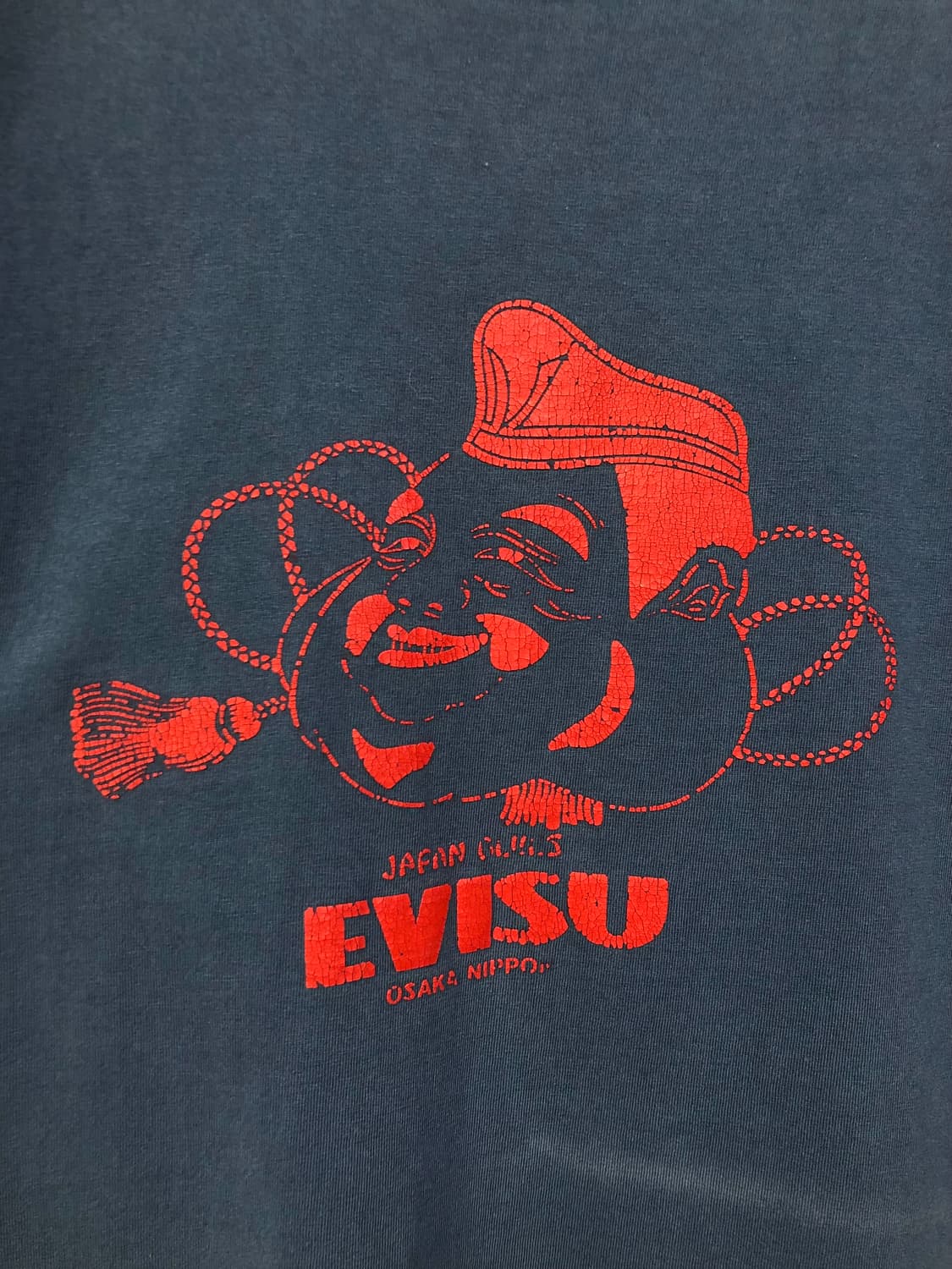 EVISU 에비수 오사카 남녀공용 프린팅 반팔티셔츠 L _ 더스티블루 상품이미지2